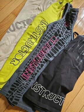 Zumba Instructor Tank Top Lot | 4 Piece Bundle | Retro Dance Fitness Activewear